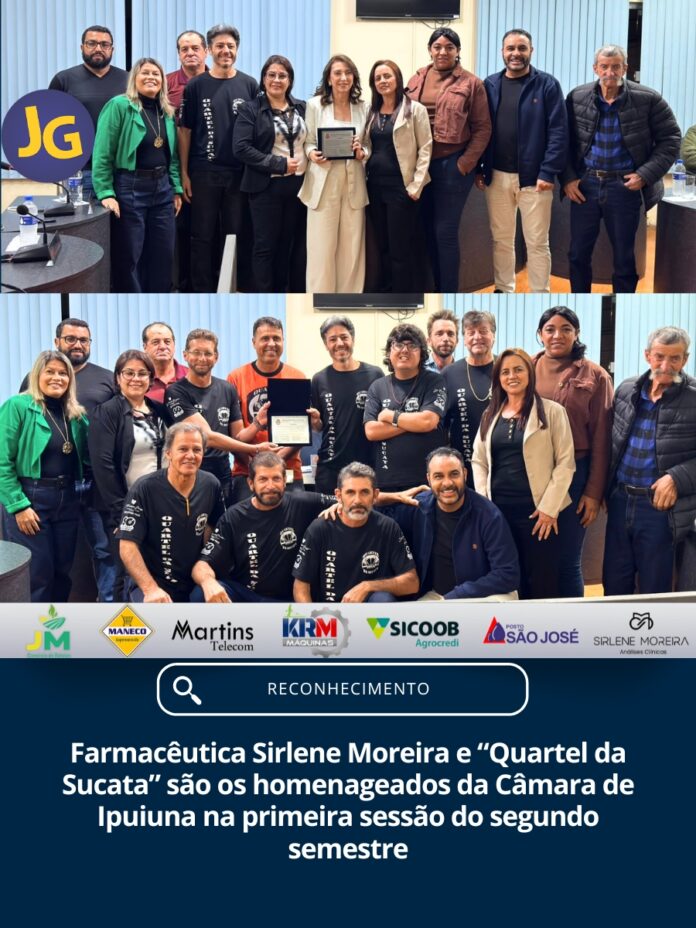 homenagem na Câmara de Ipuiuna